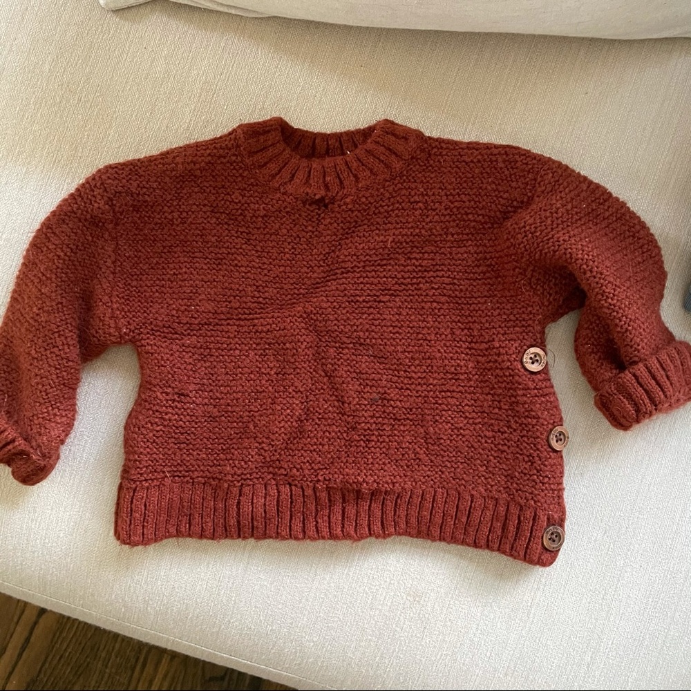 Zara Rust 6-9 month sweater